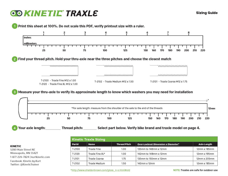 Kinetic by Kurt Traxle Medium T-2102, BLACK, 12mm - BeesActive Australia