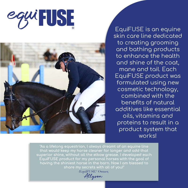 EquiFUSE CFS Concentrate + Paste Horse Shampoo | Formulated for Deep Cleansing and Superior Shine on Hair |100% all-natural Coat Brightener | 16 oz - BeesActive Australia