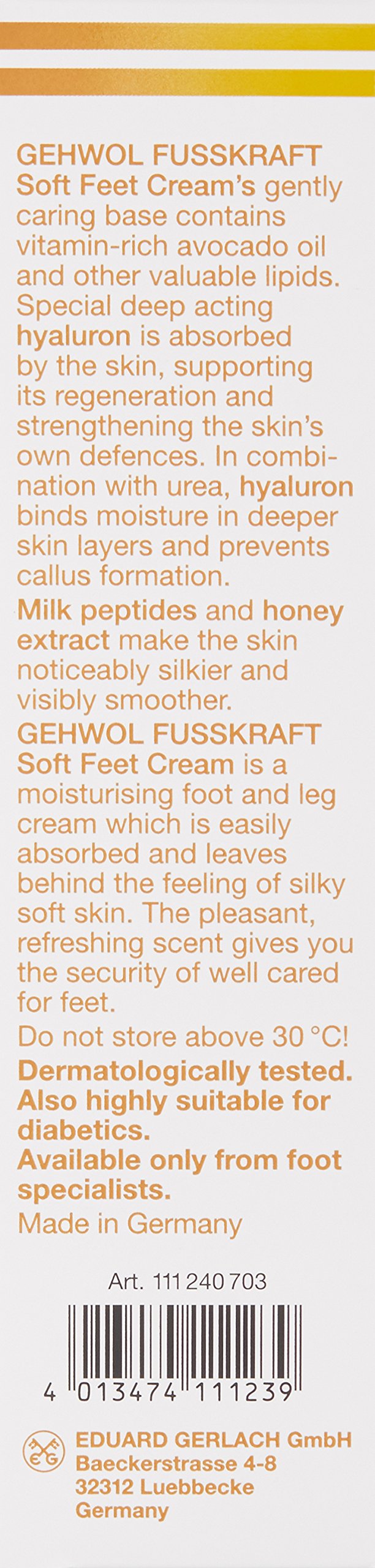 GEHWOL Soft Feet Cream, 4.4 oz - BeesActive Australia