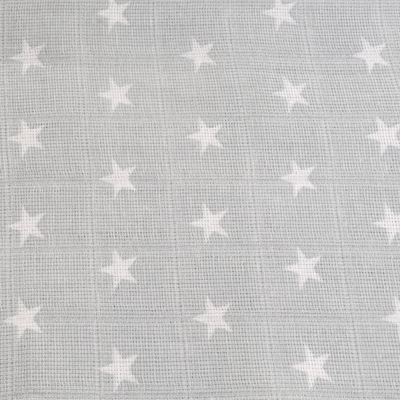 Ziggle - Muslin Cloths for Baby - Newborn Essentials - Baby Swaddle - Burping - Baby Muslins Pack - Baby Essentials - Gifts - Grey/White - BeesActive Australia