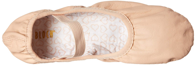 [AUSTRALIA] - Bloch Dance Girl's Belle Full-Sole Leather Ballet Shoe / Slipper Little Kid (4-8 Years) 12 Little Kid Pink 