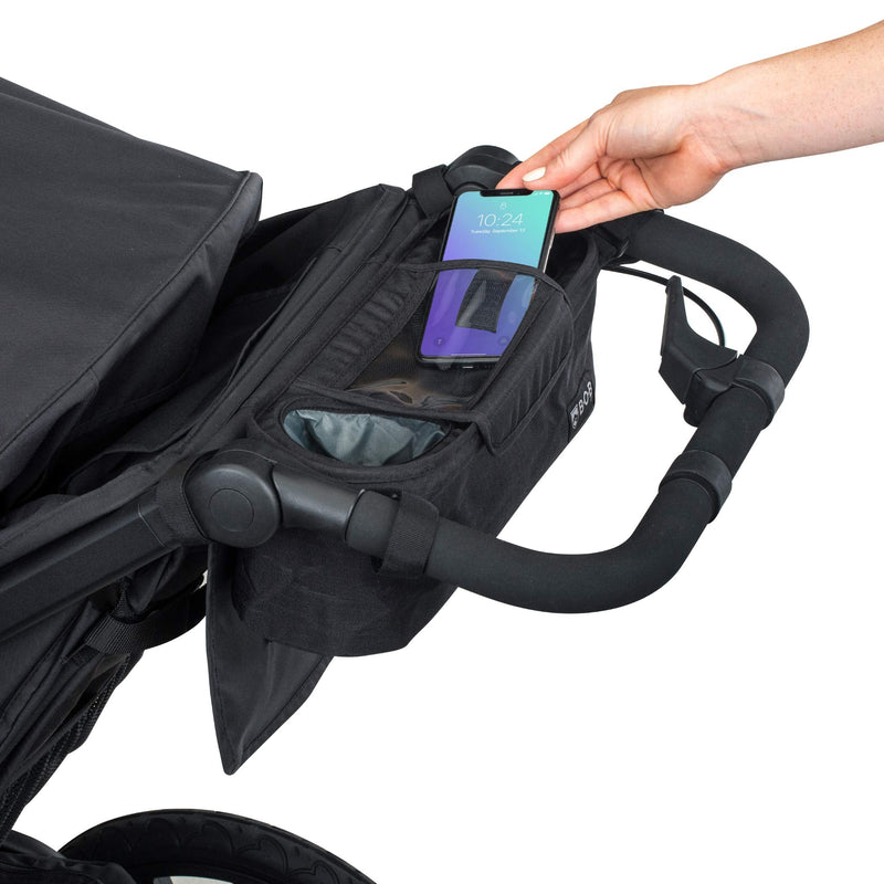 BOB Gear Deluxe Handlebar Console with Tire Pump for Single Jogging Strollers, Black - BeesActive Australia