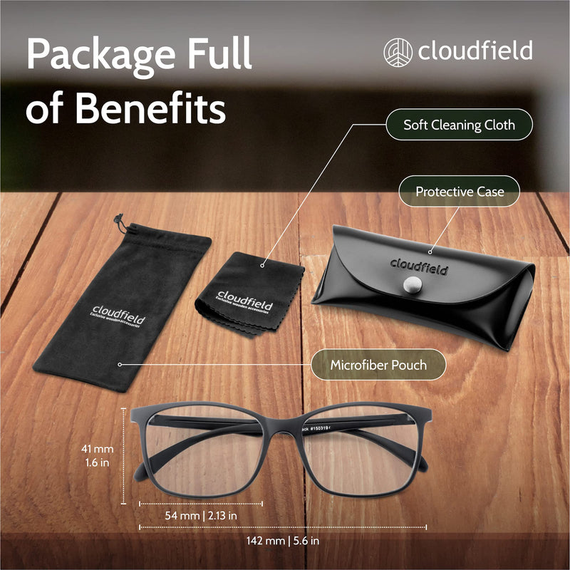 cloudfield Anti-Blue Ray Glasses for Gamers - Suitable for Everyone Working and Studying at Home Clear - BeesActive Australia