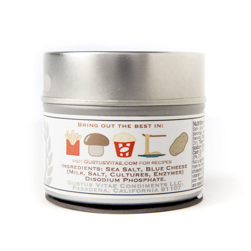 Blue Cheese Sea Salt - Gourmet Infused Sea Salt - Craft Seasoning - Non GMO - Magnetic Tin - Gourmet Seasoning - 2.7oz - Crafted in Small Batches by Gustus Vitae - #16 - BeesActive Australia