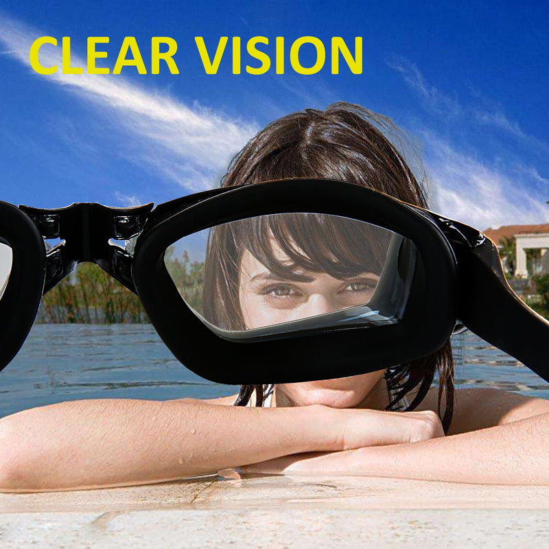 [AUSTRALIA] - SBORTI 2 Pack Adult Swimming Goggles，No Leaking,Anti Fog,UV Protection Swim Glasses Water Goggles Red 