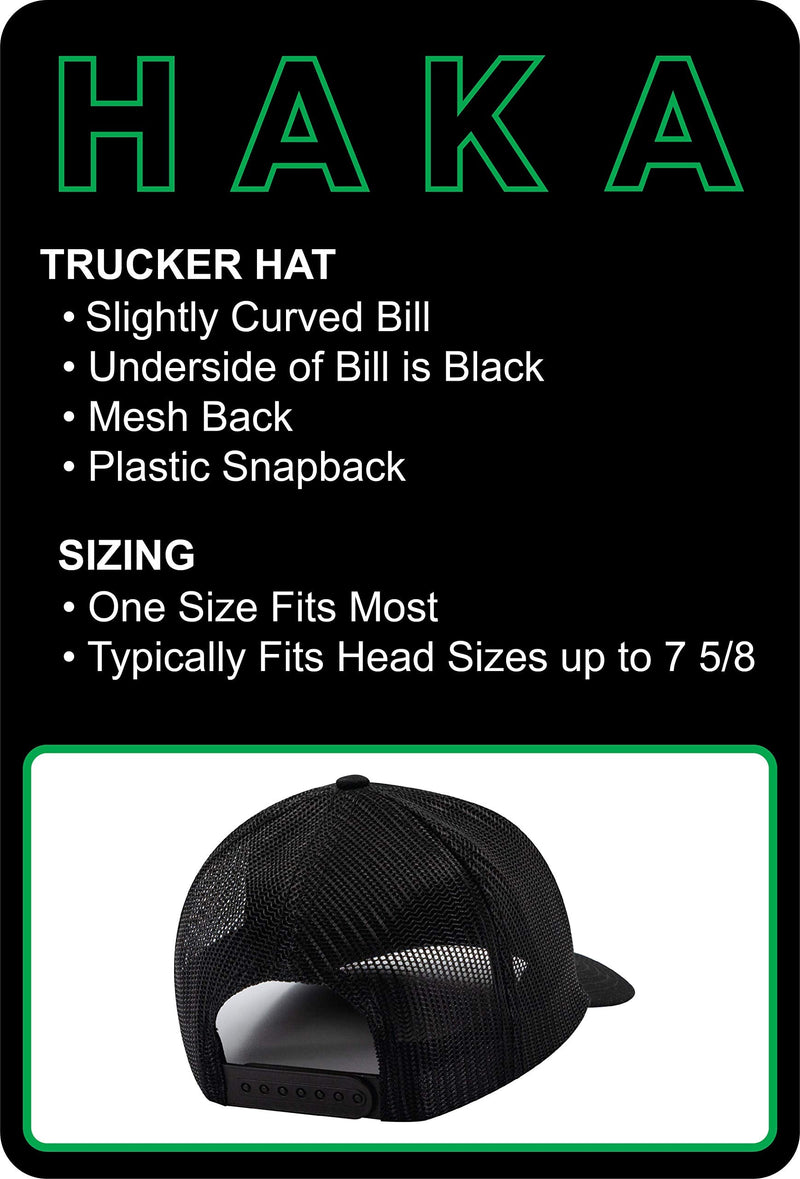 HAKA State Flag Series Trucker Hat for Men & Women, Adjustable Baseball Hat, Golf Hat Snapback California - Black - BeesActive Australia