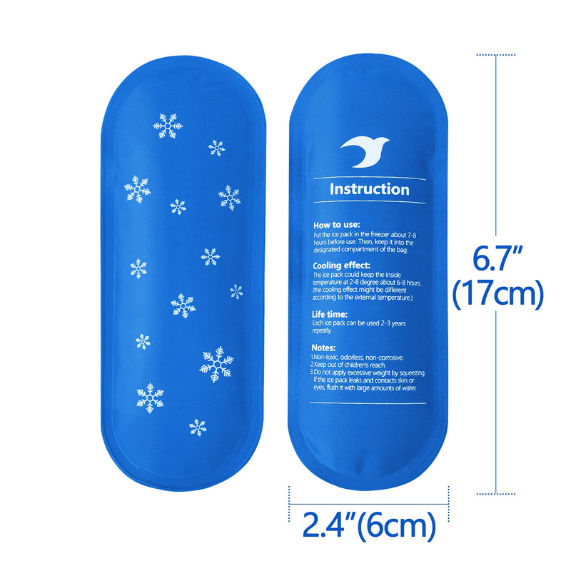 CURMIO 4pcs Ice Pack for Diabetic Cooler Bag, Reusable Gel Ice Pack for Insulin Travel Case Ice Packs (4pcs) - BeesActive Australia