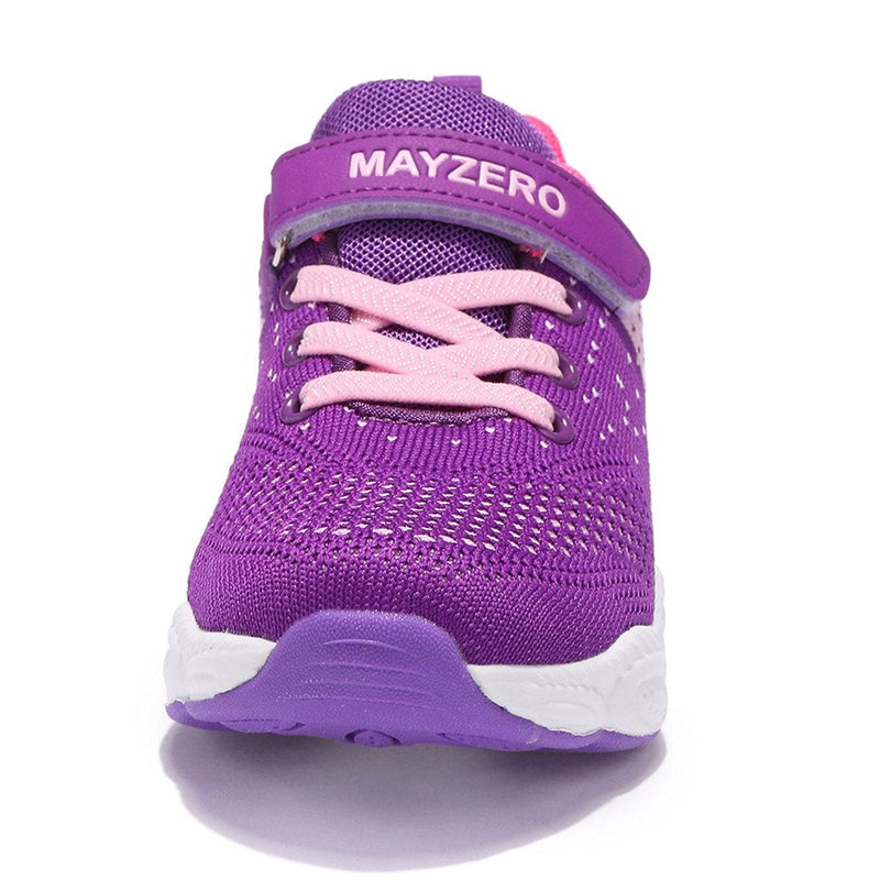 MAYZERO Kids Tennis Shoes Breathable Running Shoes Walking Shoes Fashion Sneakers for Boys and Girls 11 Little Kid 1 Purple - BeesActive Australia