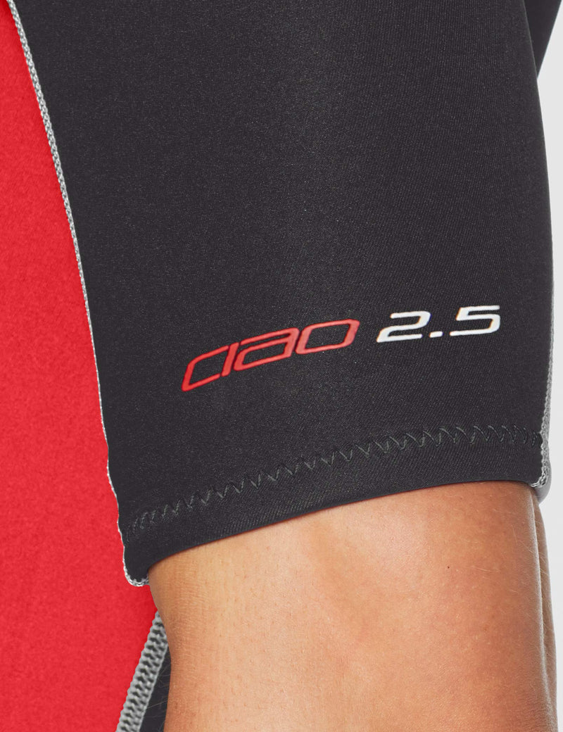 [AUSTRALIA] - SEAC Ciao 2.5mm High Stretch Comfortable Neoprene Short Wetsuit Man Medium Black/Red 
