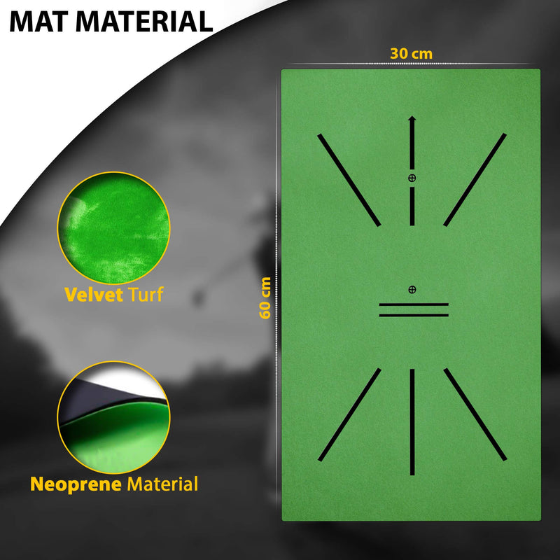 Golf Putting Training Mat, Indoor and Outdoor Golf Aid for Swing Detection Batting, Portable Non-Slip Golf Rug Velvet Turf Mat, The Perfect Golf Gift, Easy Swing Detection Alignment Training Aid - BeesActive Australia