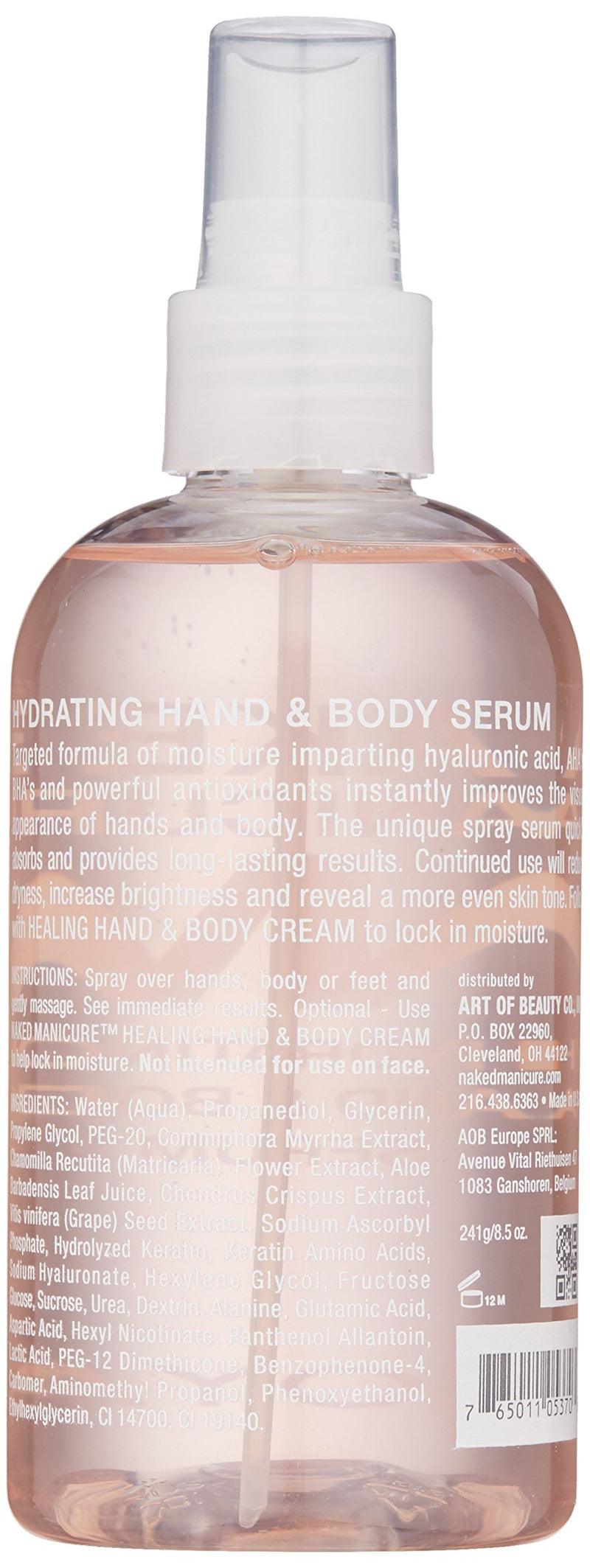 ZOYA Naked Manicure Hydrating Hand and Body Serum 8.5 Fl Oz - BeesActive Australia