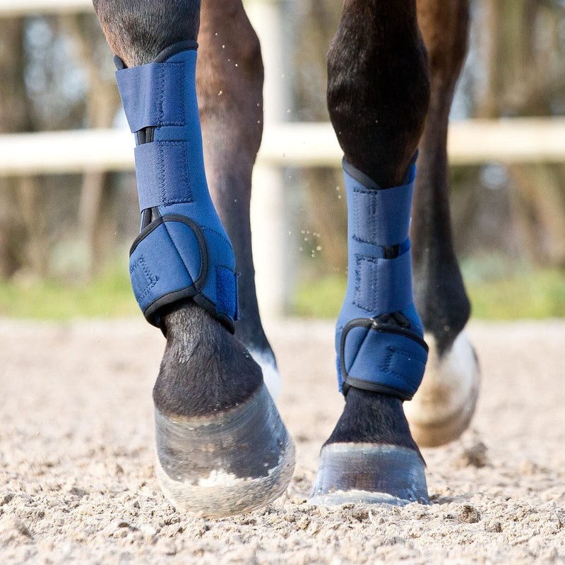 Horze Brushing Boots - Blue - S Small - BeesActive Australia
