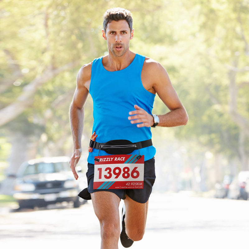 Running Race Number Bib Belt With Elastic Webbing - Fits All Size For Marathon, Triathlon and Cycling (Race Belt) Race Belt - BeesActive Australia
