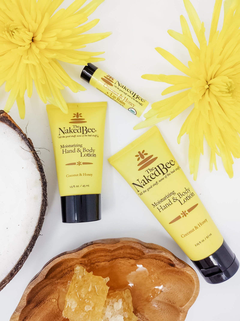 The Naked Bee Coconut and Honey Hand and Body Lotion, Moisturizer for All Skin Types, Nourishing Lotion for Sensitive Skin 2.25 Ounce - BeesActive Australia