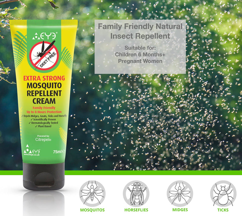 THEYE Tropical Strength Mosquito Repellent Lotion Natural Insect Repellent Cream Preservative & Deet Free 75ml - BeesActive Australia