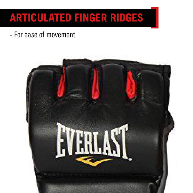 [AUSTRALIA] - Everlast Train Advanced MMA 7-Ounce Closed-Thumb Grappling/Training Gloves Large/X-Large Black 