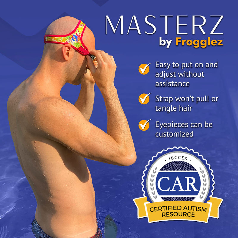 Frogglez Swim Goggles for Kids & Masterz for Adults & Teens Bundle - Premium Pain-Free Strap | Anti-Fog Mirrored Lenses - BeesActive Australia