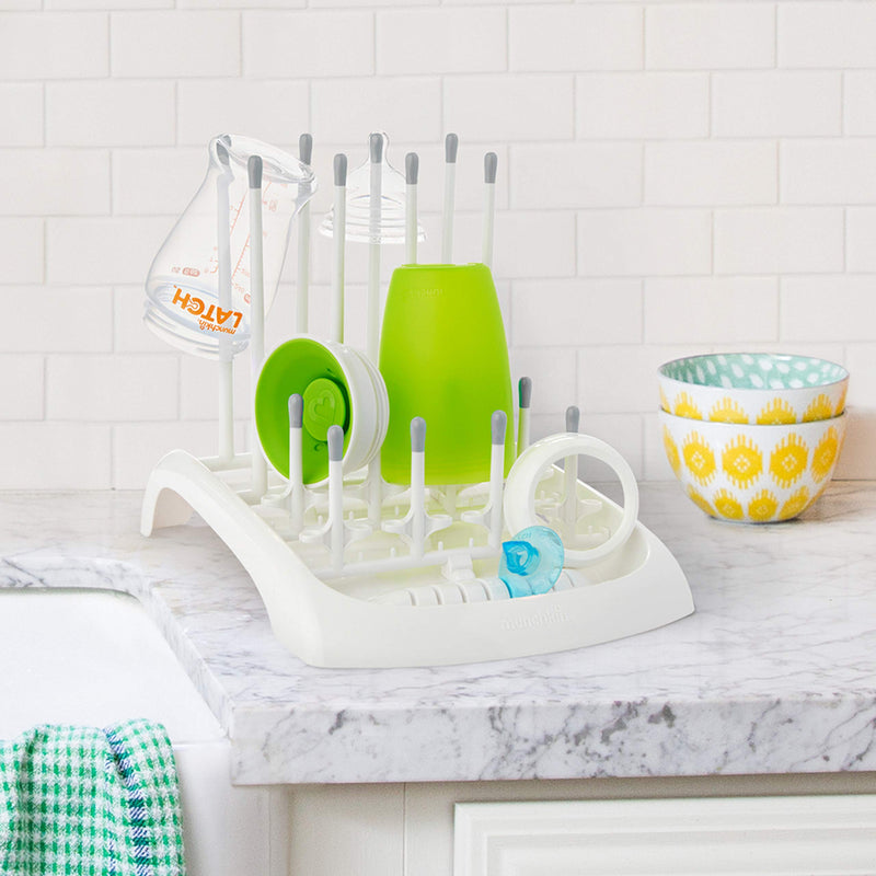 Munchkin Deluxe Bottle Drying Rack Ideal for Bottles, Teats, Cups, Pump Parts and Accessories - BeesActive Australia