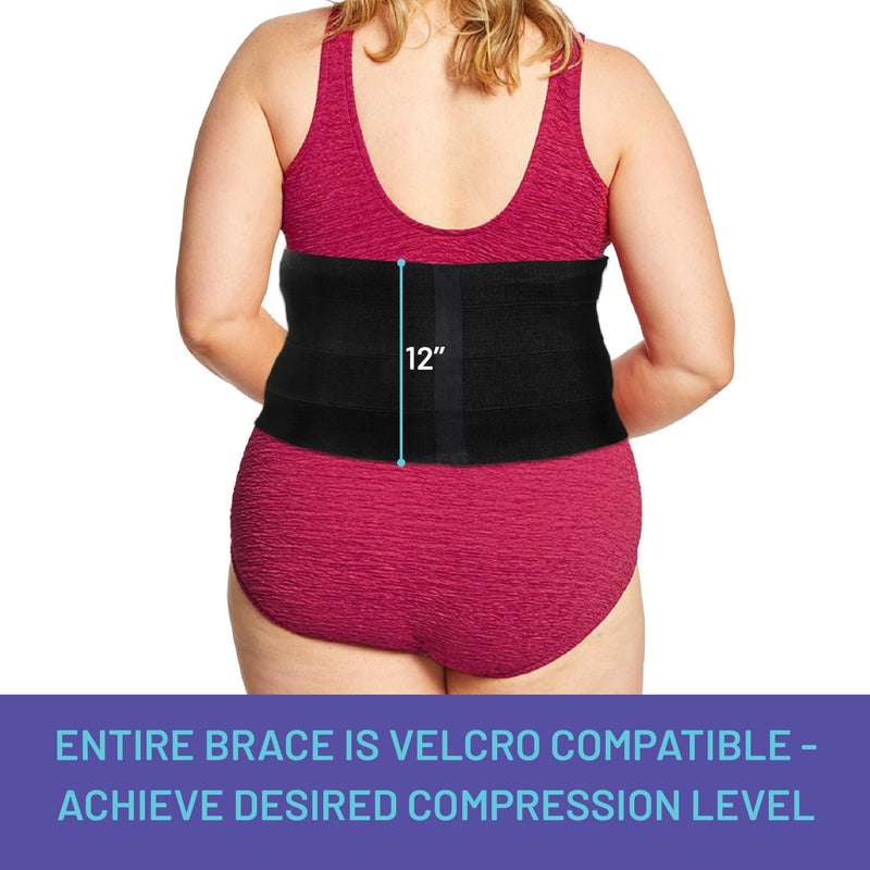 Everyday Medical Plus Size Post Surgery Abdominal Binder I Bariatric Stomach Wrap I Hernia Support for Women and Men I Obesity Girdle great for Liposuction, Postpartum, C-section, Hernia-Size Wide 2XL 2XL (38 - 62 IN) - BeesActive Australia