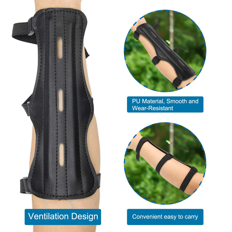 Coolrunner Archery Arm Guard Leather, Adjustable Bow Armguard, Archery Armguard Protector Arm Guard for Unisex, Archery Arm Guard to Shooting Hunting Practice - BeesActive Australia