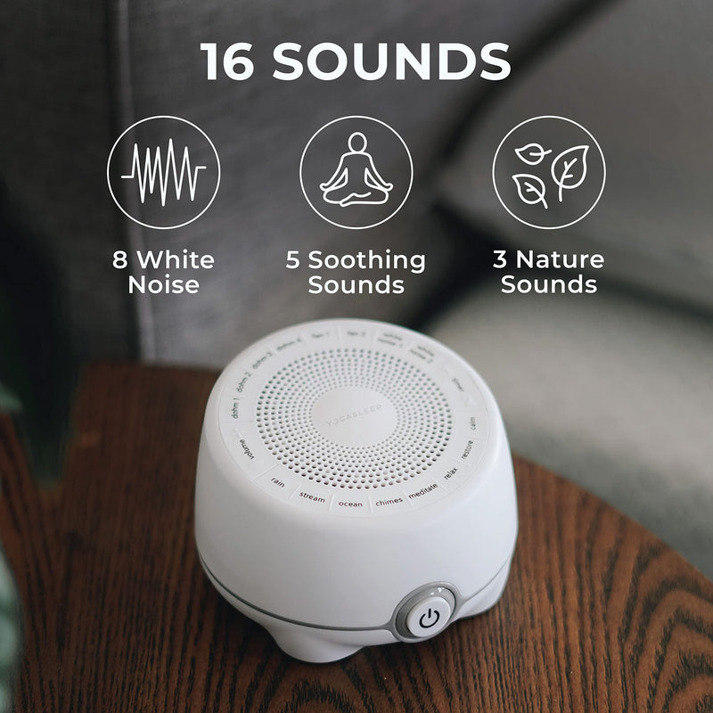 Marpac Yogasleep Whish White Noise Sound Machine 16 Natural Nature & Soothing Sounds with Volume Control, 1.3 kg, White - BeesActive Australia