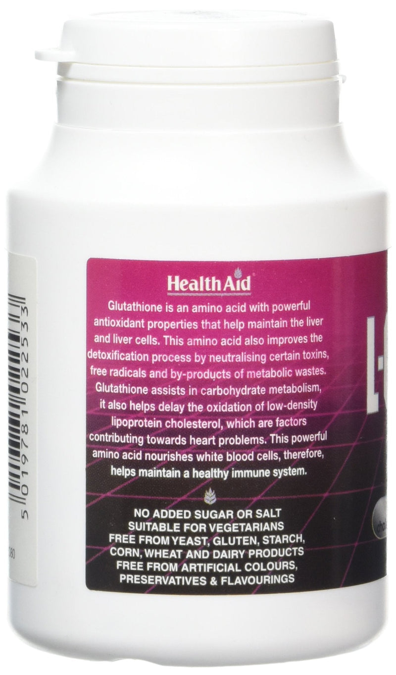 HealthAid L-Glutathione 250mg - 60 Tablets - BeesActive Australia