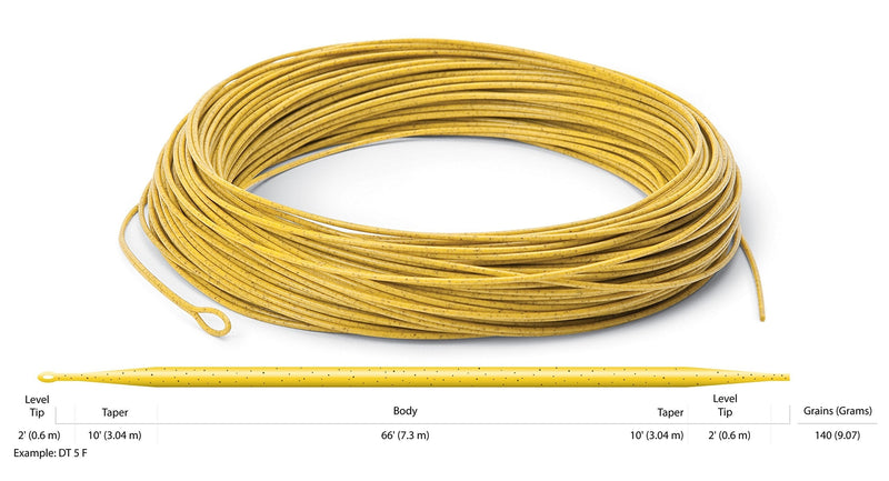 Cortland Line 5DT Sylk Fishing Line, Mustard - BeesActive Australia