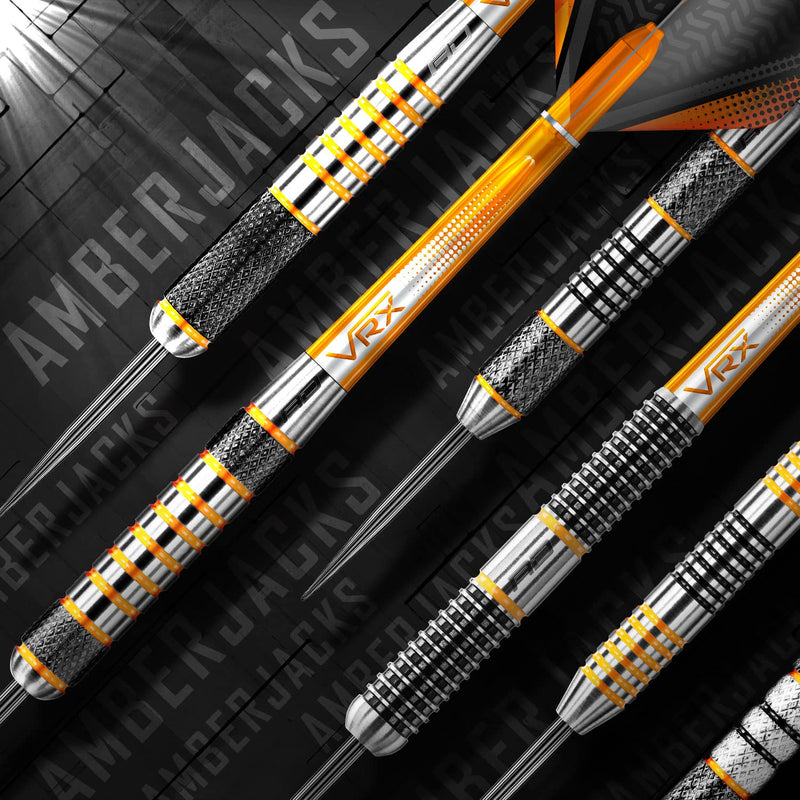 RED DRAGON Amberjack Soft Tip: 18g - Tungsten Steel Soft Tip Darts Set with Flights and Stems Amberjack 1 - BeesActive Australia