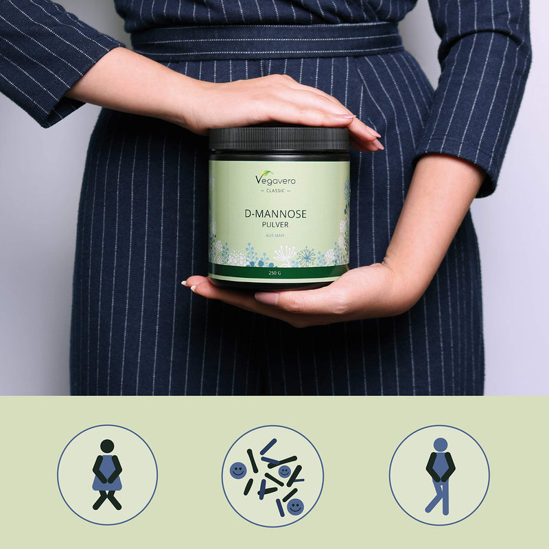 Pure D-Mannose Powder Vegavero® 250g | NO Additives | 100% Naturally Sourced from Corn | Scoop Included | Vegan - BeesActive Australia