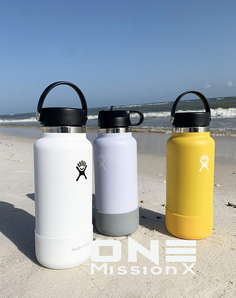 One MissionX Protective Silicone Sleeve Compatible with 12 oz - 40 oz Hydro Flask Water Bottles, Anti-Slip Bottom Boot Cover Accessories, BPA Free Army Green Fits 32 oz and 40 oz Bottles - BeesActive Australia