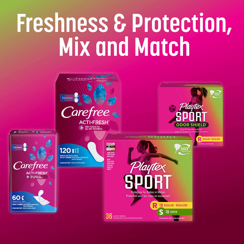 Playtex Sport Tampons with Flex-Fit Technology, Super, Unscented - 36 Count by Playtex - BeesActive Australia