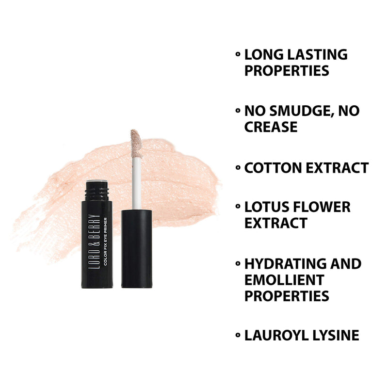 Lord & Berry COLOR FIX EYE PRIMER Smudgeproof hydrating Eyeshadow Base - BeesActive Australia