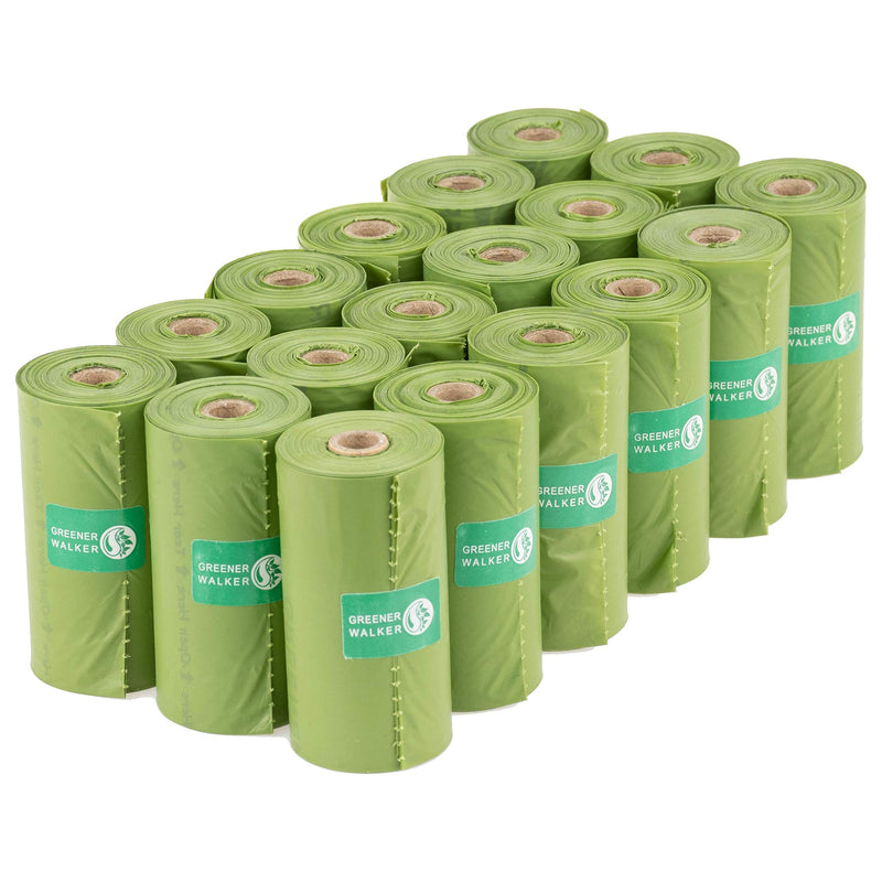GREENER WALKER Poop Bags for Dog Waste-270 Bags,Extra Thick Strong 100% Leak Proof Biodegradable Dog Waste Bags (Green) Green 270 Count (Pack of 1) - BeesActive Australia