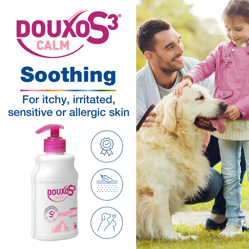 Douxo S3 Calm Shampoo 6.7 oz (200 mL) - For Dogs and Cats with Allergic, Itchy Skin - BeesActive Australia