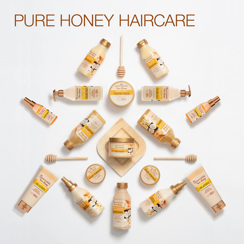 Creme of Nature Moisture Whip Twisting Curl Cream for Dry Dehydrated Hair, Moisturizing Hair Care Formulated with Pure Honey, 11.5 fl. oz. - BeesActive Australia