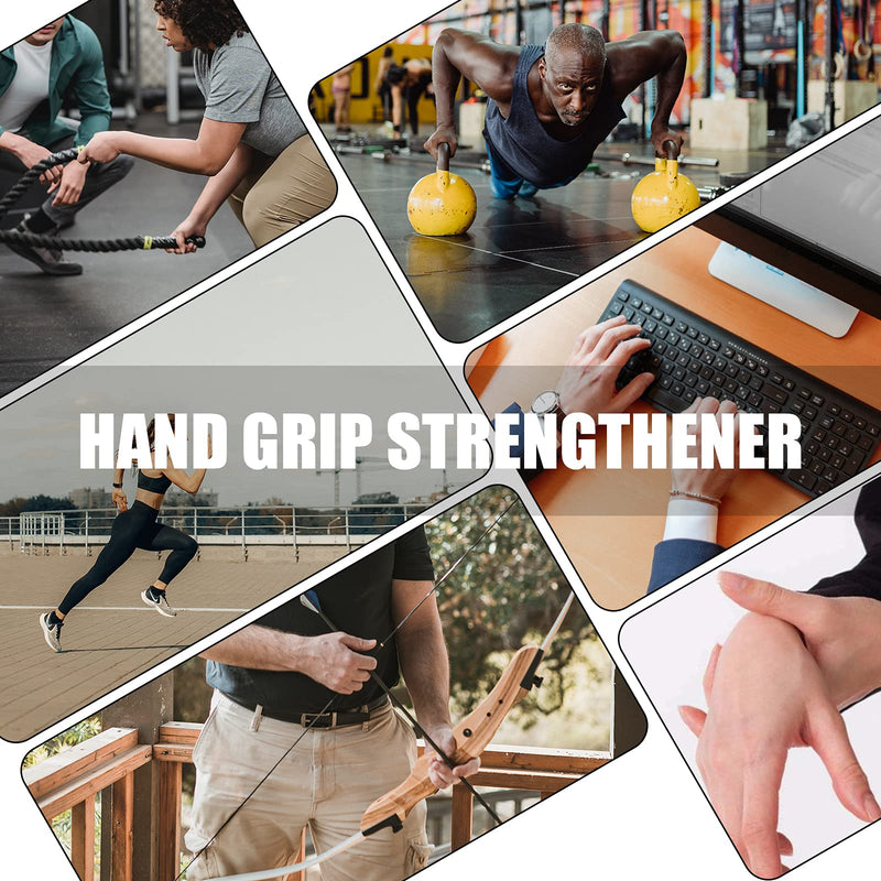KDG Grip Strength Trainer 2 Pack,Hand Grip Strengthener,Hand exerciser Adjustable Resistance 22-132Lbs,Hand Gripper Perfect for Athletes to Muscle Building and Injury Recovery Forearm Exerciser - BeesActive Australia