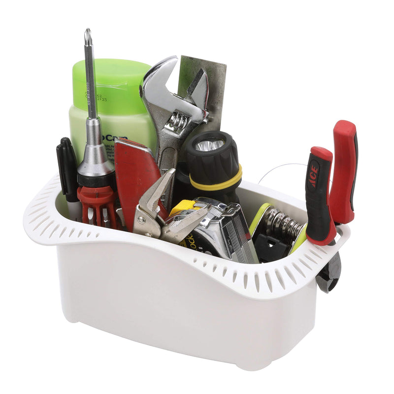 [AUSTRALIA] - attwood 11849-2 Cockpit Caddy, Holds Fishing Gear and Personal Items, Slots for Over 22 Lures, White Plastic, One Size 