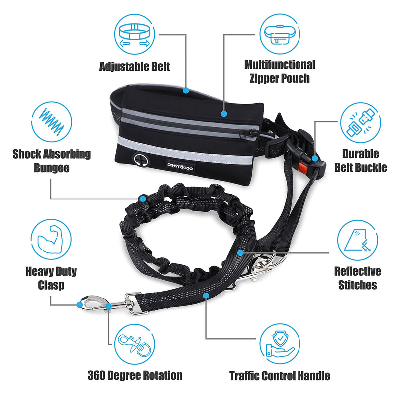 Petmegoo Hands Free Dog Leash Black - BeesActive Australia