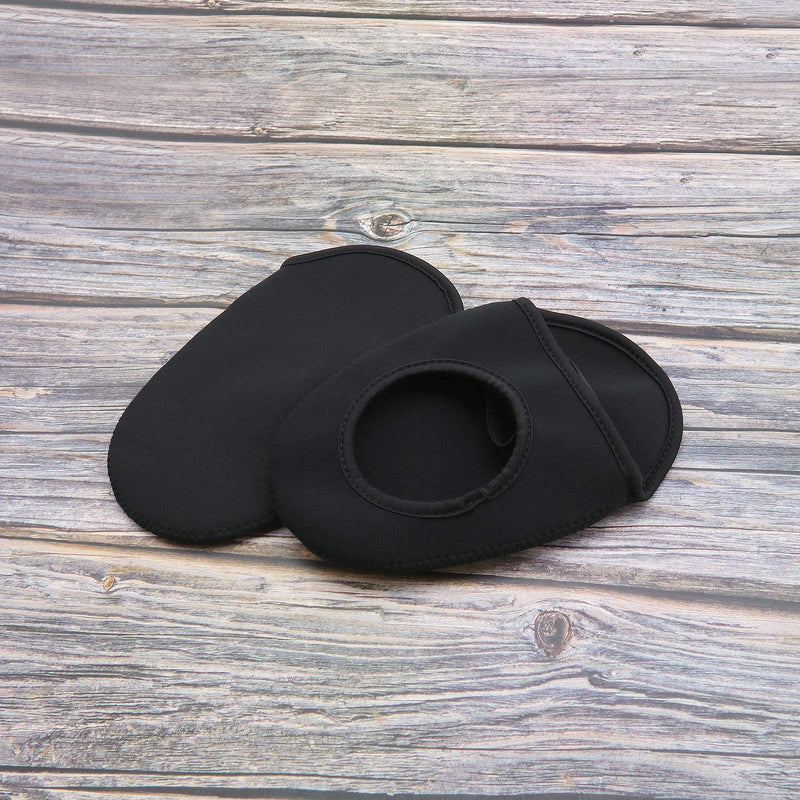 1 Pair of Riding Half Palm Shoe Covers Shoe Toe Windproof Thermal Outdoor Cycle Overshoes Protector for Mountain Road Cycling Shoes Black - BeesActive Australia