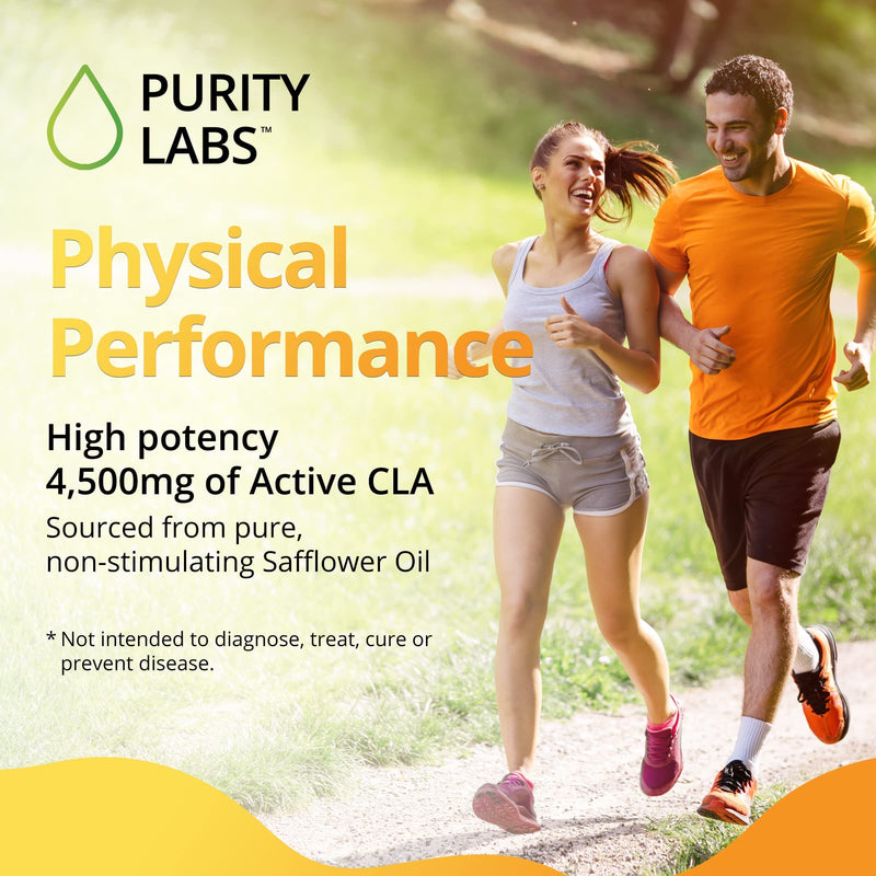 Purity Labs CLA Supplements 4500MG - Non-GMO Safflower Oil - Supports Energy, Weight Loss, Heart Health, and Muscle Health - 180 Soft gels - BeesActive Australia