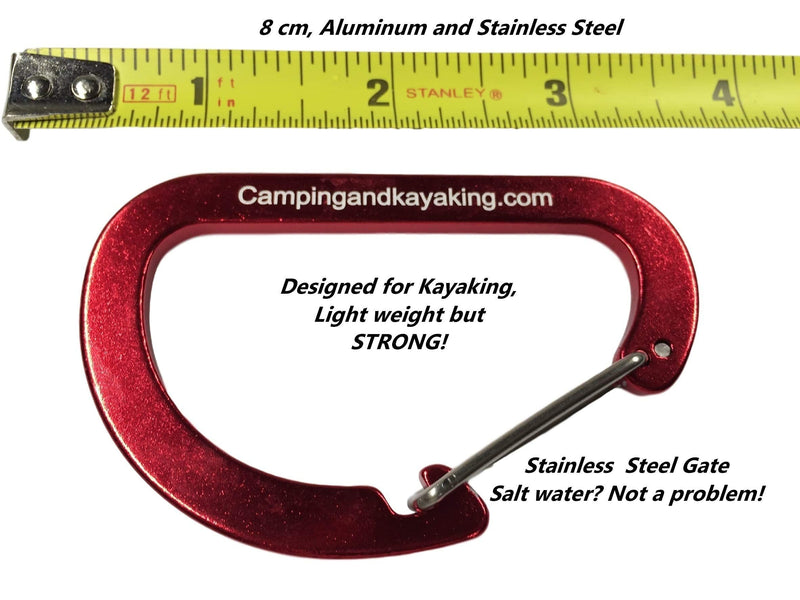 Campingandkayaking Made in The USA. Paddle/Rod/Gear Leash Now with Cinch Lock, 3 Black Leashes and 1 Carabiner. Built to Last. - BeesActive Australia