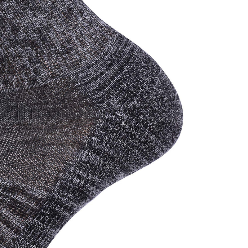 EnerWear 4 Pack Women's and Men's Merino Wool Outdoor Hiking Trail Crew Sock 9-11 Dark Purple/Black Stripe/Multi - BeesActive Australia