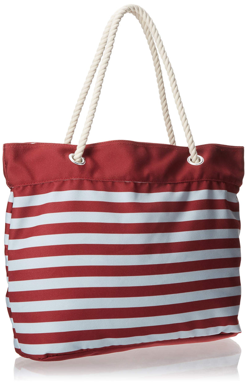 FOCO NCAA Nautical Stripe Tote Bag Alabama Crimson Tide One Size Team Color - BeesActive Australia
