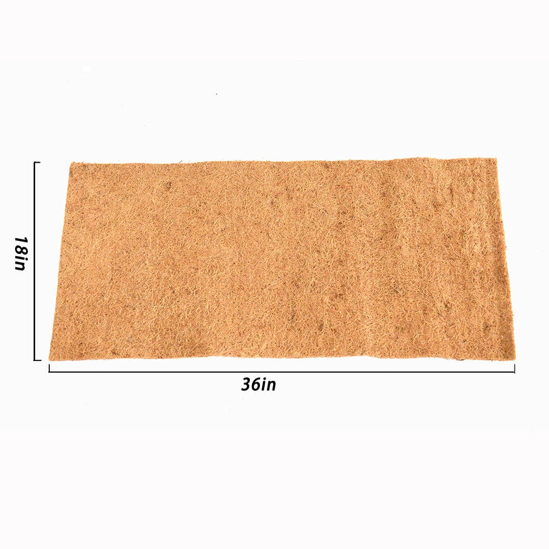 Natural Coconut Fiber Reptile Carpet Tortoise Carpet Mat for Pet Terrarium Liner, Reptile Bedding Supplies for Lizard Chameleon, Tortoise, Bearded Dragon 36"x18" 2pack - BeesActive Australia