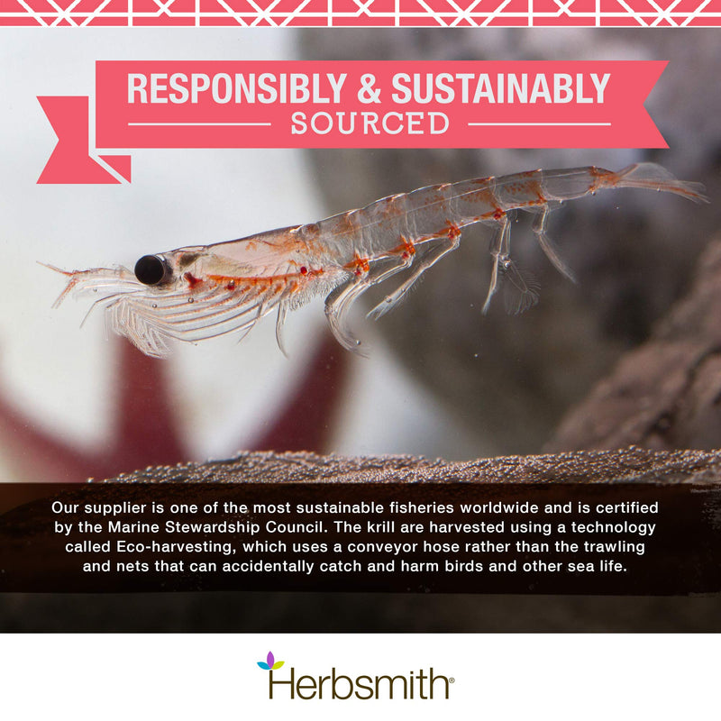 Herbsmith Pure Krill - Wild-Caught Antarctic Krill - Just 1 Ingredient - Astaxanthin for Dogs - Ready-to-Use Omega 3s 150g - BeesActive Australia