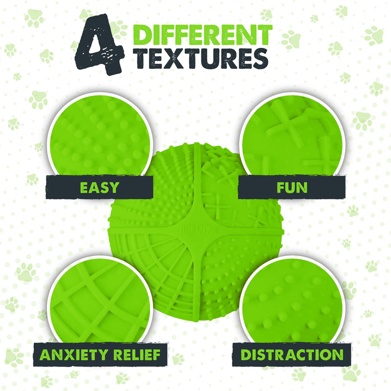 Mighty Paw Dog Lick Bowl | Interactive Slow Feeder Puzzle for Anxiety, Calming and Boredom. Wobbles Or Stays Put. Works W/ Soft Food & Supports Oral Health. Dishwasher Safe BPA Free Silicone Green - BeesActive Australia