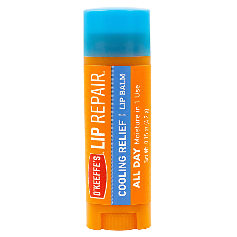 O'Keeffe's Lip Repair Lip Balm for Dry, Cracked Lips, Stick (Pack of 4: 3 Cooling + 1 Unscented) - BeesActive Australia