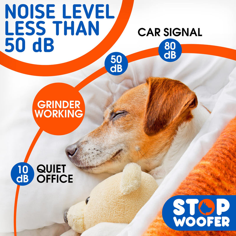 STOPWOOFER Dog Nail Grinder with 2 LED Light for S/M/L Dogs - New Version 2-Speed Powerful Electric Pet Nail Trimmer Quiet Painless Paws Grooming - Rechargeable Pet Nail Grinder for Dogs Black - BeesActive Australia