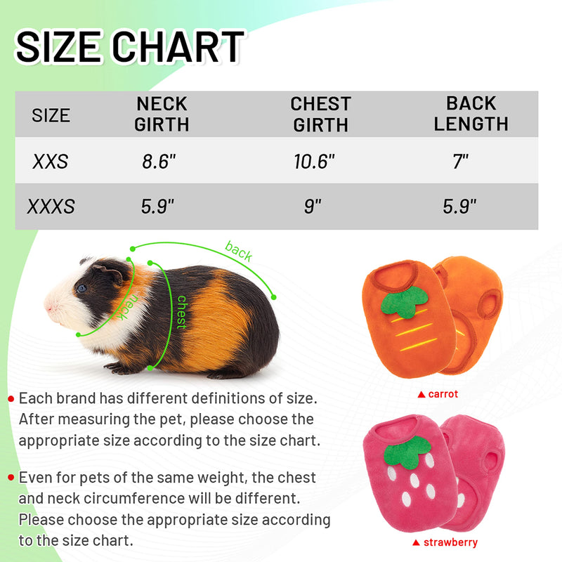 IPRAVOCI Guinea Pig Clothes - Plaid Cute Fleece Warm Pet Outfits for Rabbit Bunny Ferrets Chinchillas Kitten Chihuahua, etc. Small Animals - Bow Tie Christmas Holiday Daily Wear Cozy Vest Pet Costume XX-Small pink and orange - BeesActive Australia