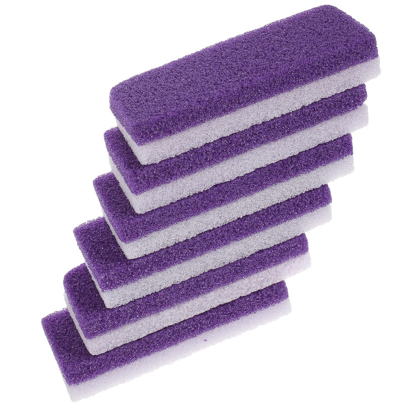 Healifty 6pcs Pumice Stone Feet Hard Skin Callus Remover Scrubber Pedicure Exfoliator Block Foot Care Tool Kit (Purple) - BeesActive Australia